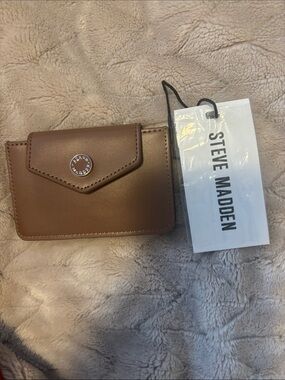 Steve Madden Tan/Brown Compact Card Wallet Phone Case